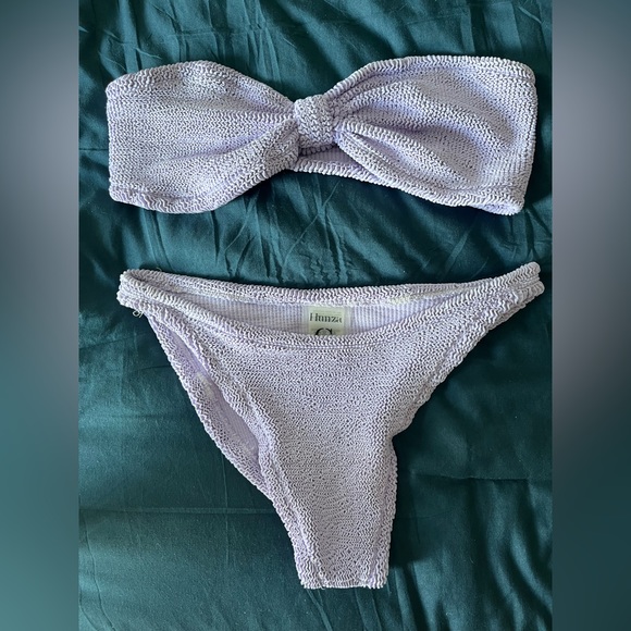 Hunza G Bandeau Bikini Purple OS - Picture 1 of 6